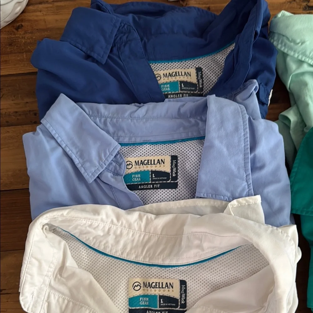 Magellan Women's Short Sleeve Shirt Collection - White, Blue, Green Size L - Picture 3 of 11